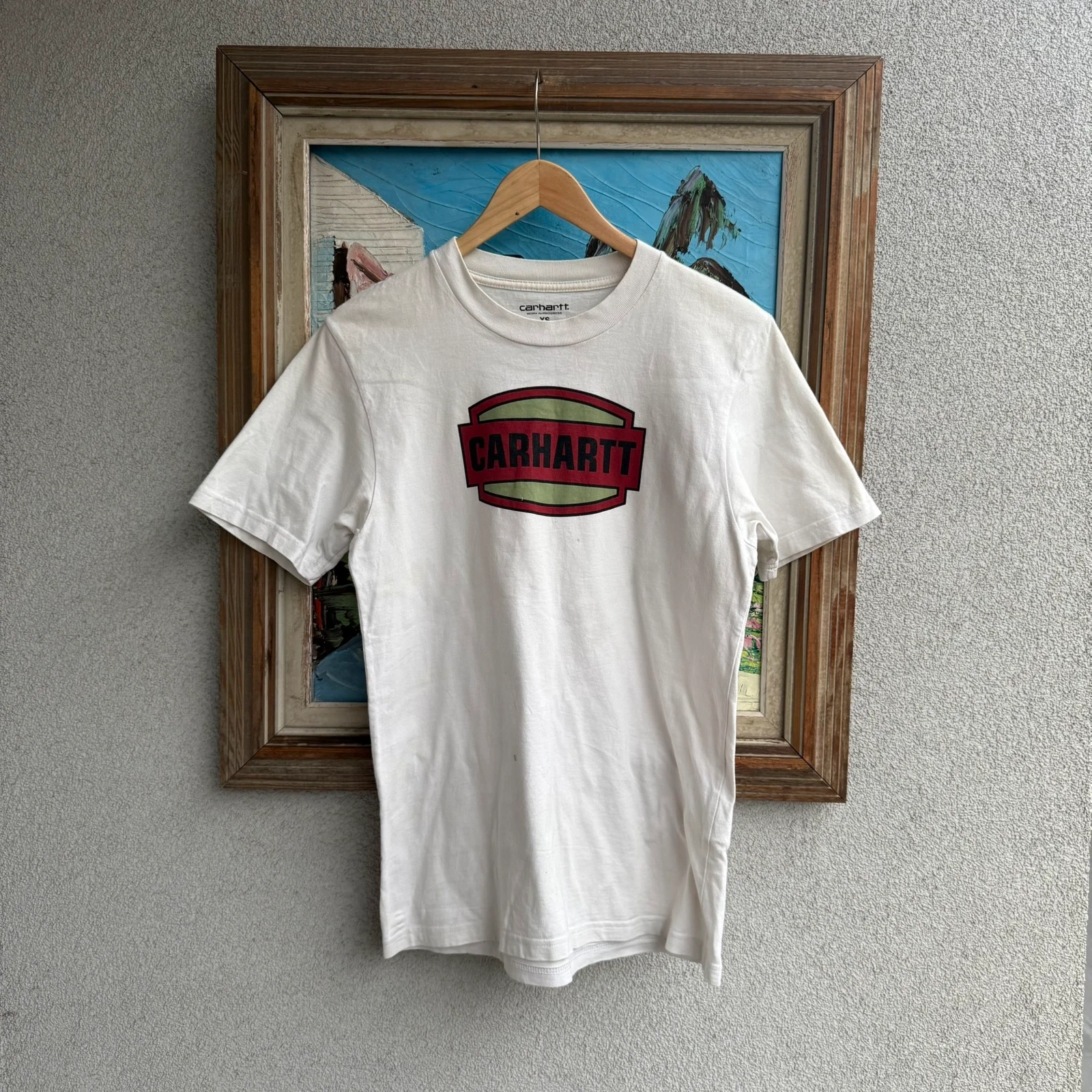 Carhartt Koszulka T-shirt WIP M Vintage Streetwear - widok ogólny przód vintage