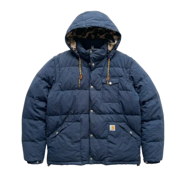Carhartt Kurtka Puchowa Zimowa XXL Vintage Streetwear - widok ogólny przód vintage