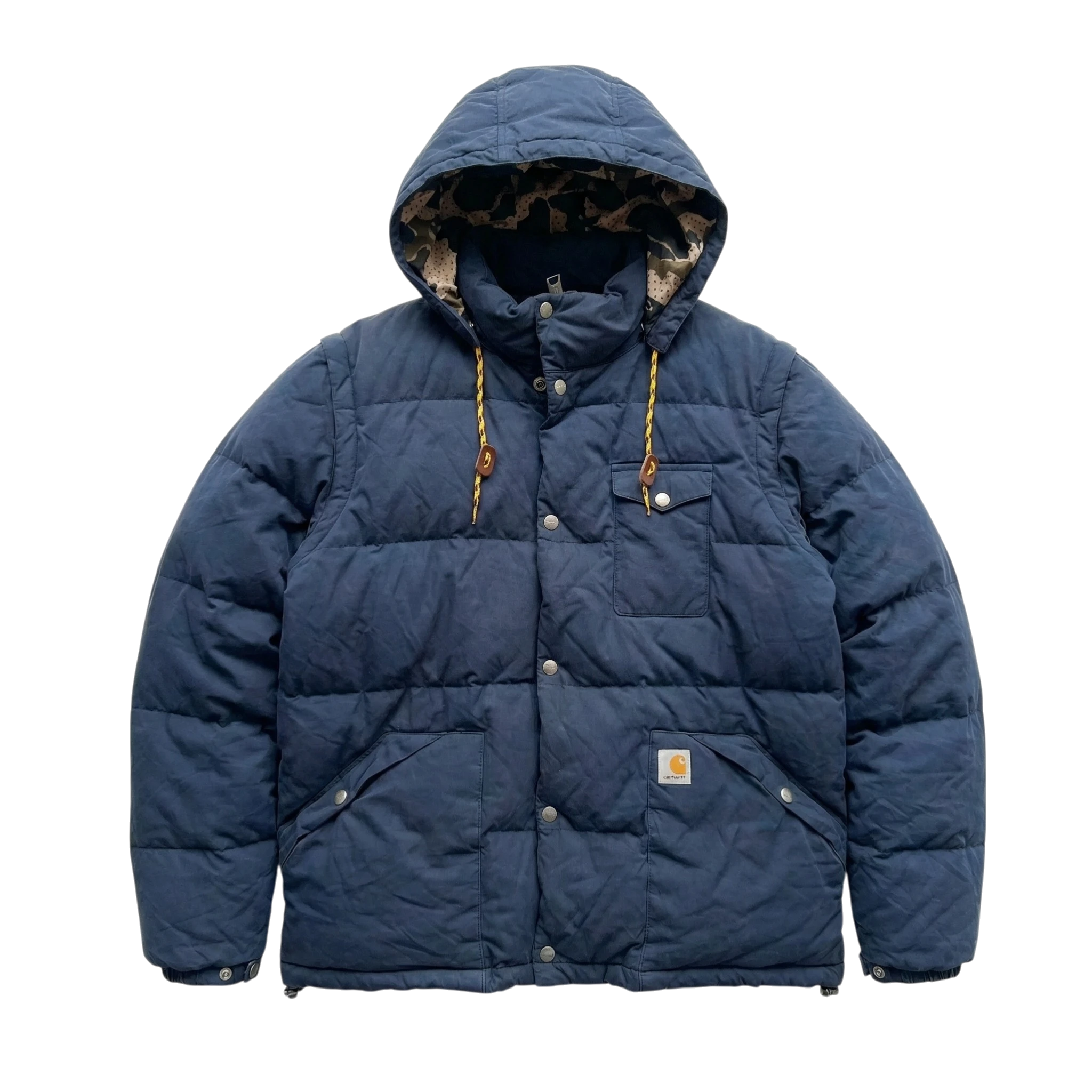 Carhartt Kurtka Puchowa Zimowa XXL Vintage Streetwear - widok ogólny przód vintage