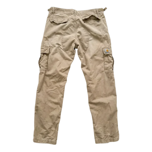 Carhartt Spodnie Cargo Beżowe Workwear L Vintage Streetwear - widok ogólny przód vintage