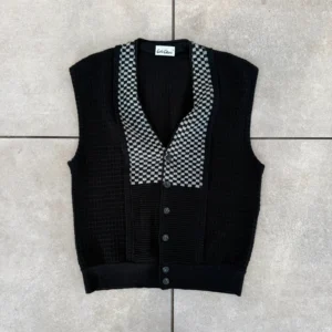 Carlo Colucci Sweter Cardigan Wzory XL Vintage Streetwear - zdjęcie 2