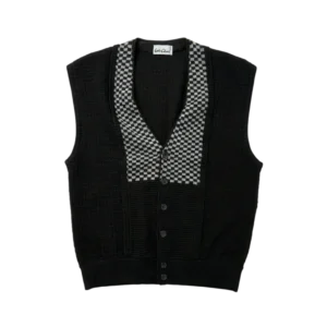 Carlo Colucci Sweter Cardigan Wzory XL Vintage Streetwear - widok ogólny przód vintage