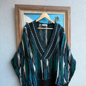 Carlo Colucci Sweter Kolorowy XL Vintage Streetwear - zdjęcie 3