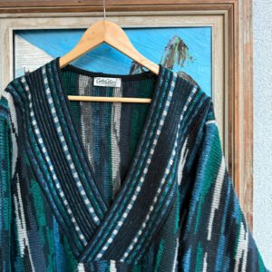 Carlo Colucci Sweter Kolorowy XL Vintage Streetwear - zdjęcie 4