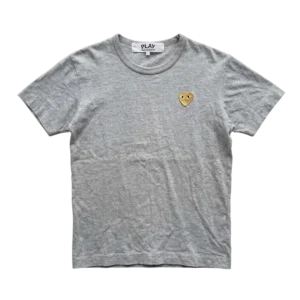 Comme des Garçons Koszulka Szara Haft M Vintage Streetwear - widok ogólny przód vintage