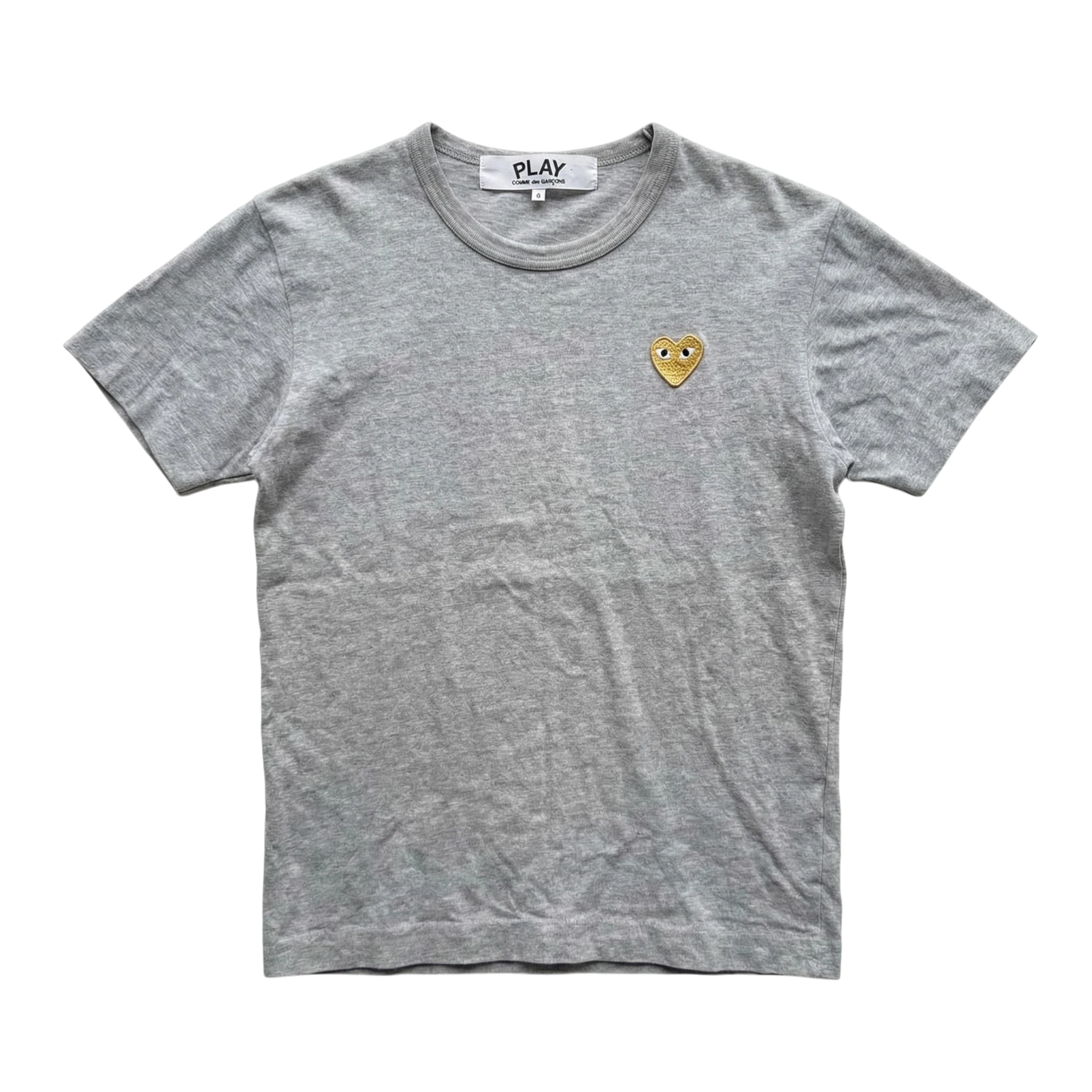 Comme des Garçons Koszulka Szara Haft M Vintage Streetwear - widok ogólny przód vintage