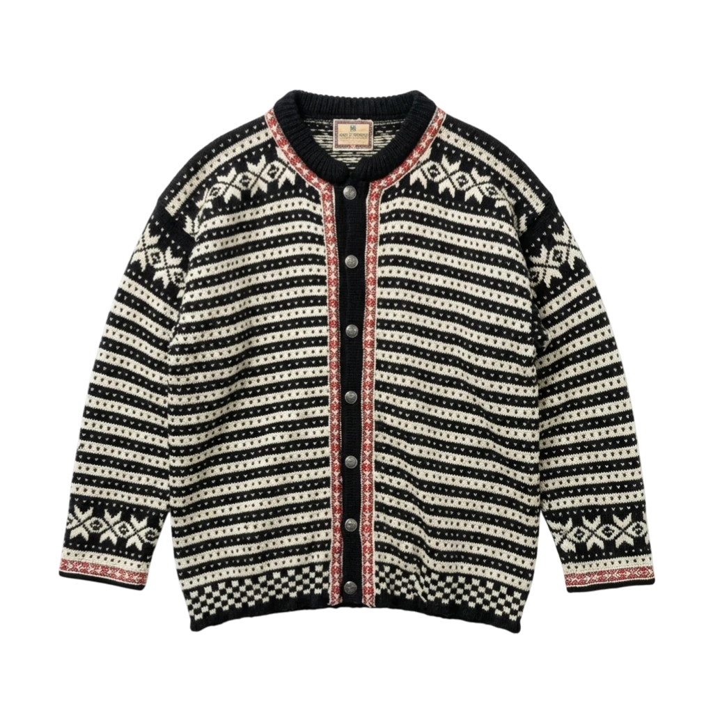 Dale of Norway Sweter Wełniany XXL Vintage Streetwear - widok ogólny przód vintage