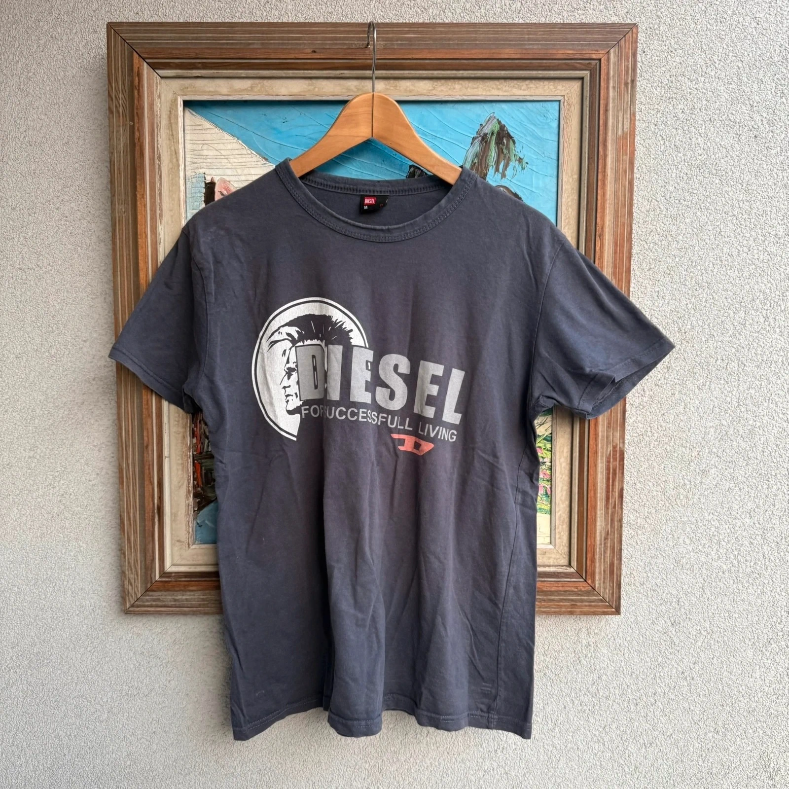 Diesel Koszulka T-shirt Opium XL Vintage Streetwear - widok ogólny przód vintage