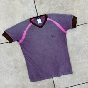 Dolce & Gabbana Koszulka Szara Różowa L Vintage Streetwear - zdjęcie 3