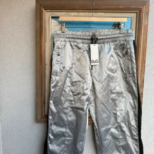 Dolce & Gabbana Spodnie Srebrne XL Vintage Streetwear - zdjęcie 4