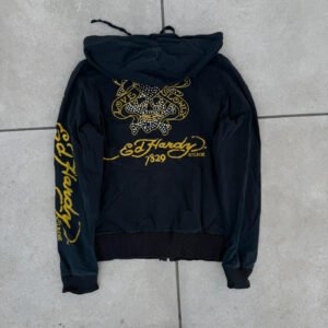 Ed Hardy Bluza Rozpinana Hoodie M Vintage Streetwear - zdjęcie 2
