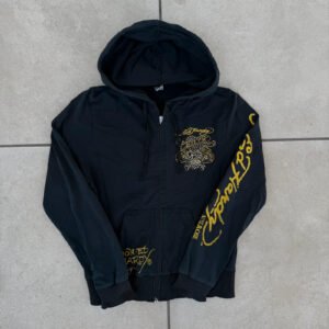 Ed Hardy Bluza Rozpinana Hoodie M Vintage Streetwear - zdjęcie 3