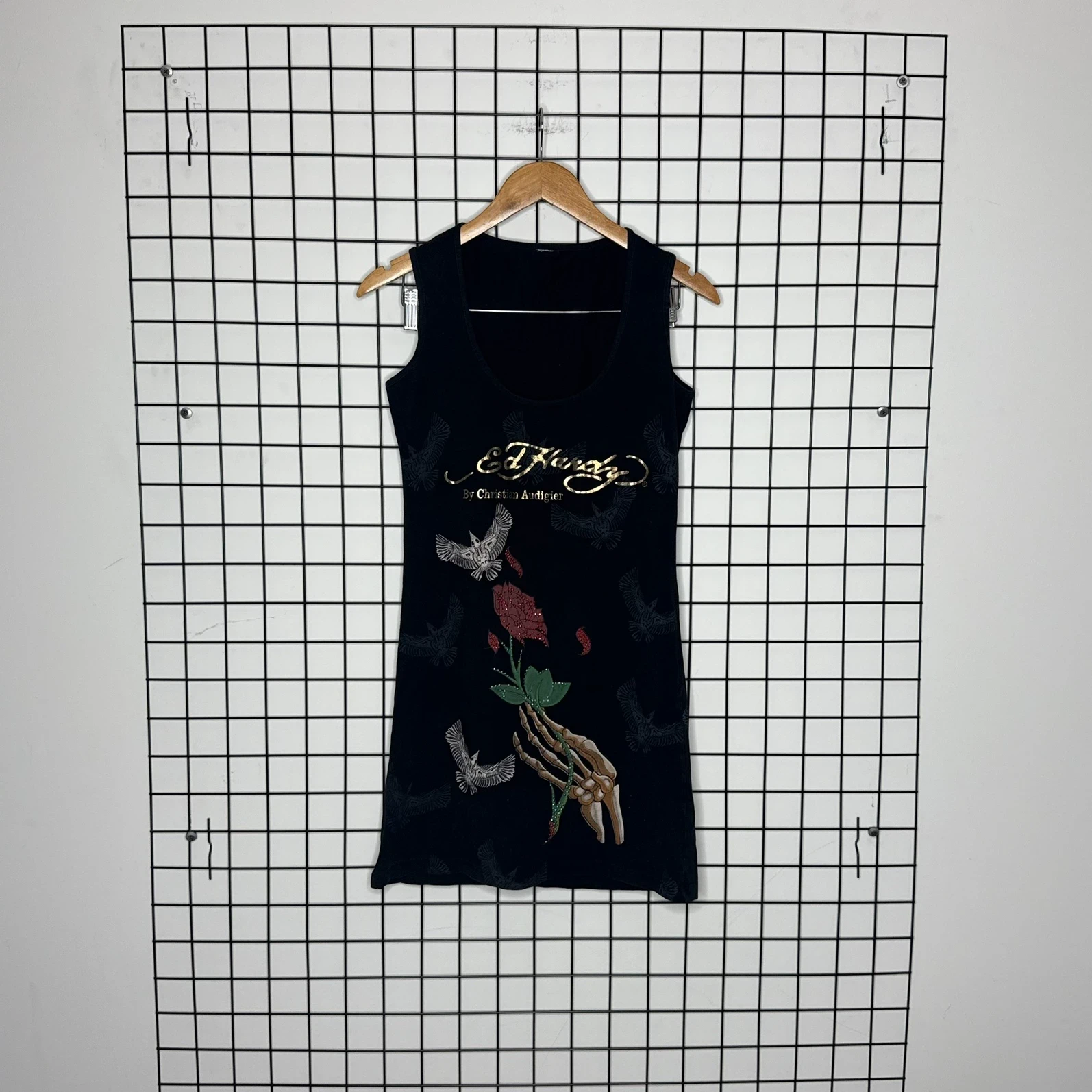 Ed Hardy Koszulka Longsleeve Tatoo L Vintage Streetwear - widok ogólny przód vintage