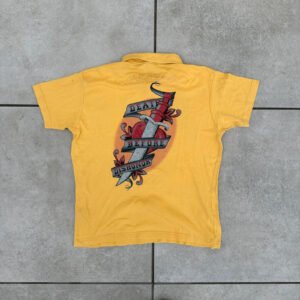 Ed Hardy Koszulka Polo Tatoo L Vintage Streetwear Retro - zdjęcie 2