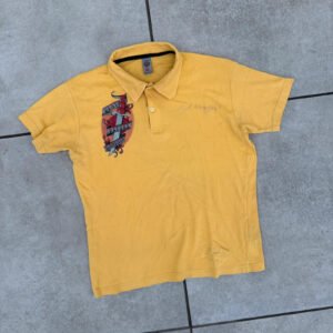 Ed Hardy Koszulka Polo Tatoo L Vintage Streetwear Retro - zdjęcie 4