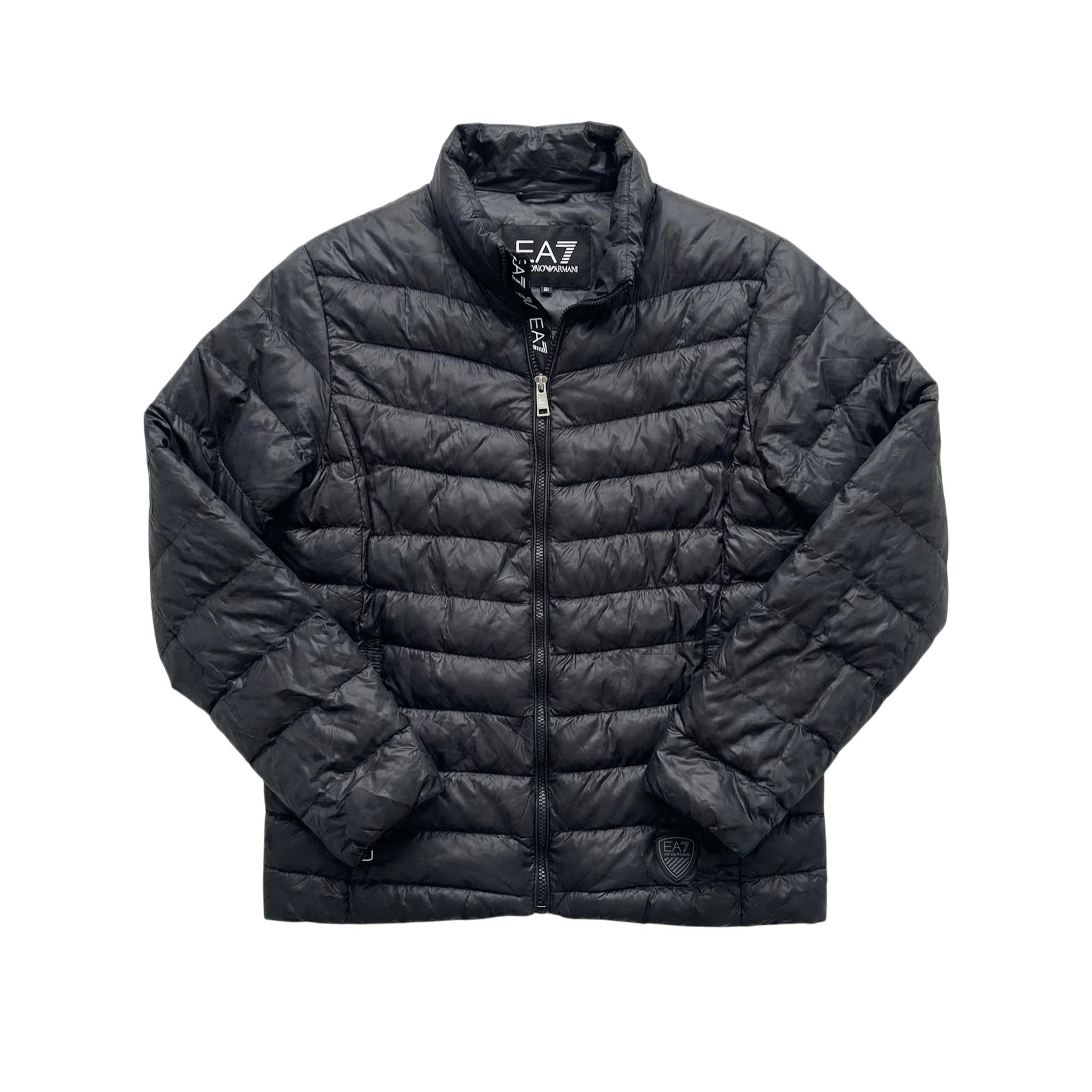 Emporio Armani EA7 Kurtka Puchowa Zimowa L Vintage Streetwear - widok ogólny przód vintage