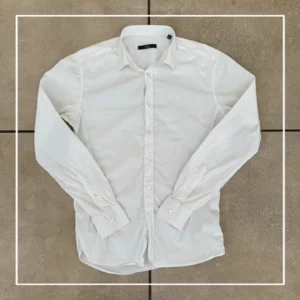 Ermenegildo Zegna Koszula Biała Elegancka L Vintage Retro - zdjęcie 2