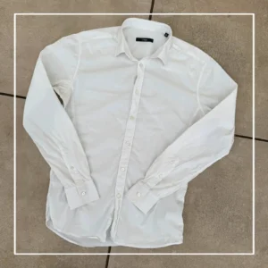 Ermenegildo Zegna Koszula Biała Elegancka L Vintage Retro - zdjęcie 3