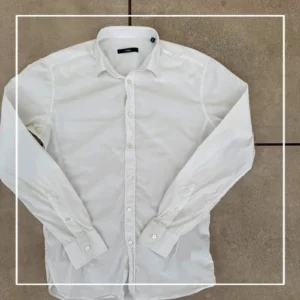 Ermenegildo Zegna Koszula Biała Elegancka L Vintage Retro - zdjęcie 4