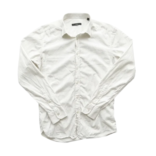 Ermenegildo Zegna Koszula Biała Elegancka L Vintage Retro - widok ogólny przód vintage