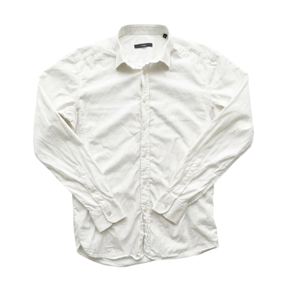 Ermenegildo Zegna Koszula Biała Elegancka L Vintage Retro - widok ogólny przód vintage