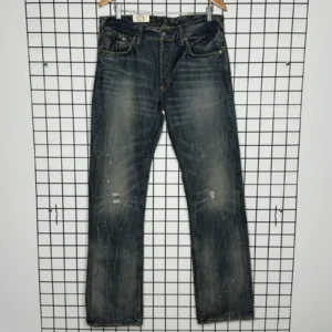 Evisu Spodnie Jeansy Drip y2k Selvedge XL Vintage Streetwear - zdjęcie 4