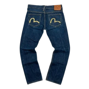 Evisu Spodnie Selvedge Denim L Vintage Retro Streetwear - widok ogólny przód vintage