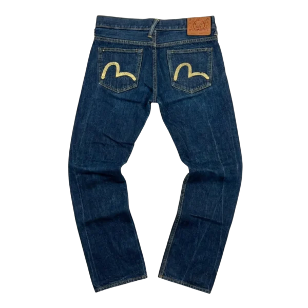 Evisu Spodnie Selvedge Denim L Vintage Retro Streetwear - widok ogólny przód vintage