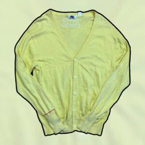 Evisu Sweter Kardigan Logo XL Vintage Streetwear - zdjęcie 3