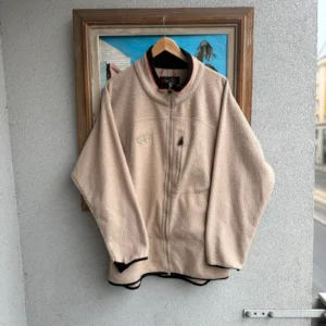 Fila Bluza Polarowa Beżowa XL Vintage Retro Streetwear - zdjęcie 2