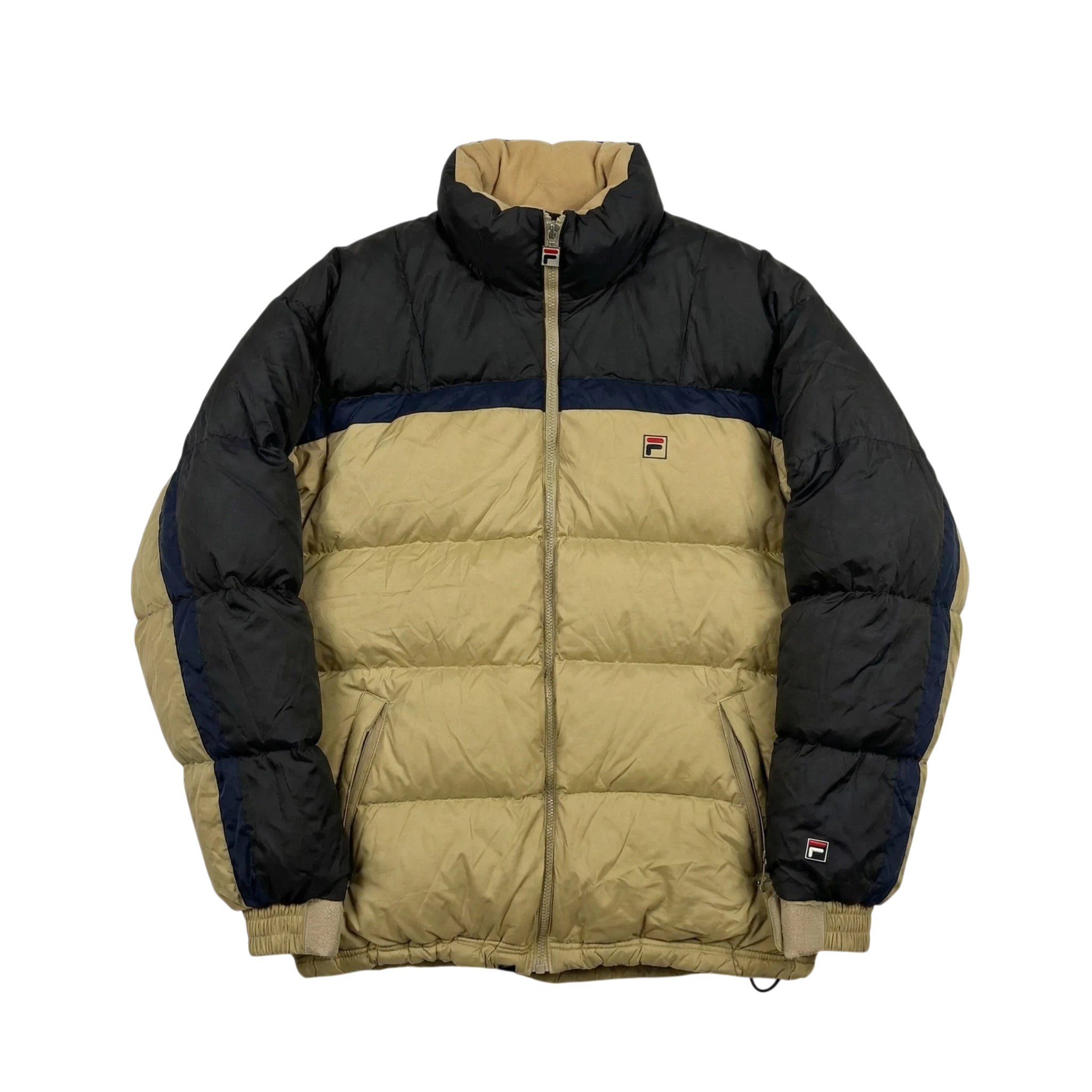 Fila Kurtka Puchowa Ocieplana XXL Vintage Streetwear - widok ogólny przód vintage