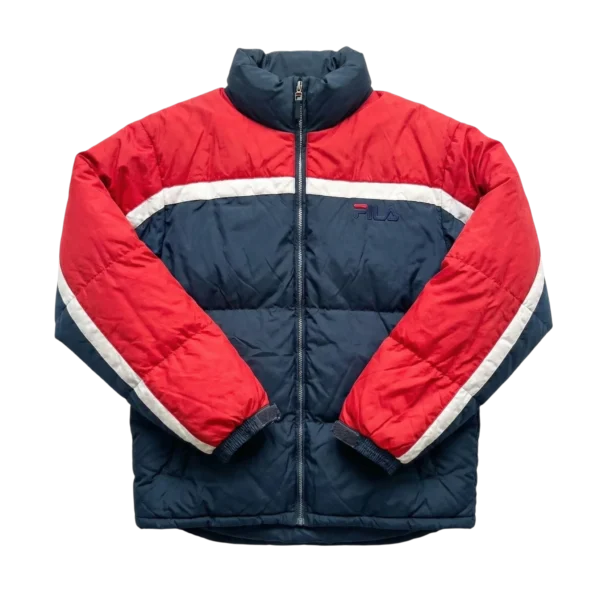 Fila Kurtka Zimowa Puchowa XXXL Vintage Streetwear - widok ogólny przód vintage
