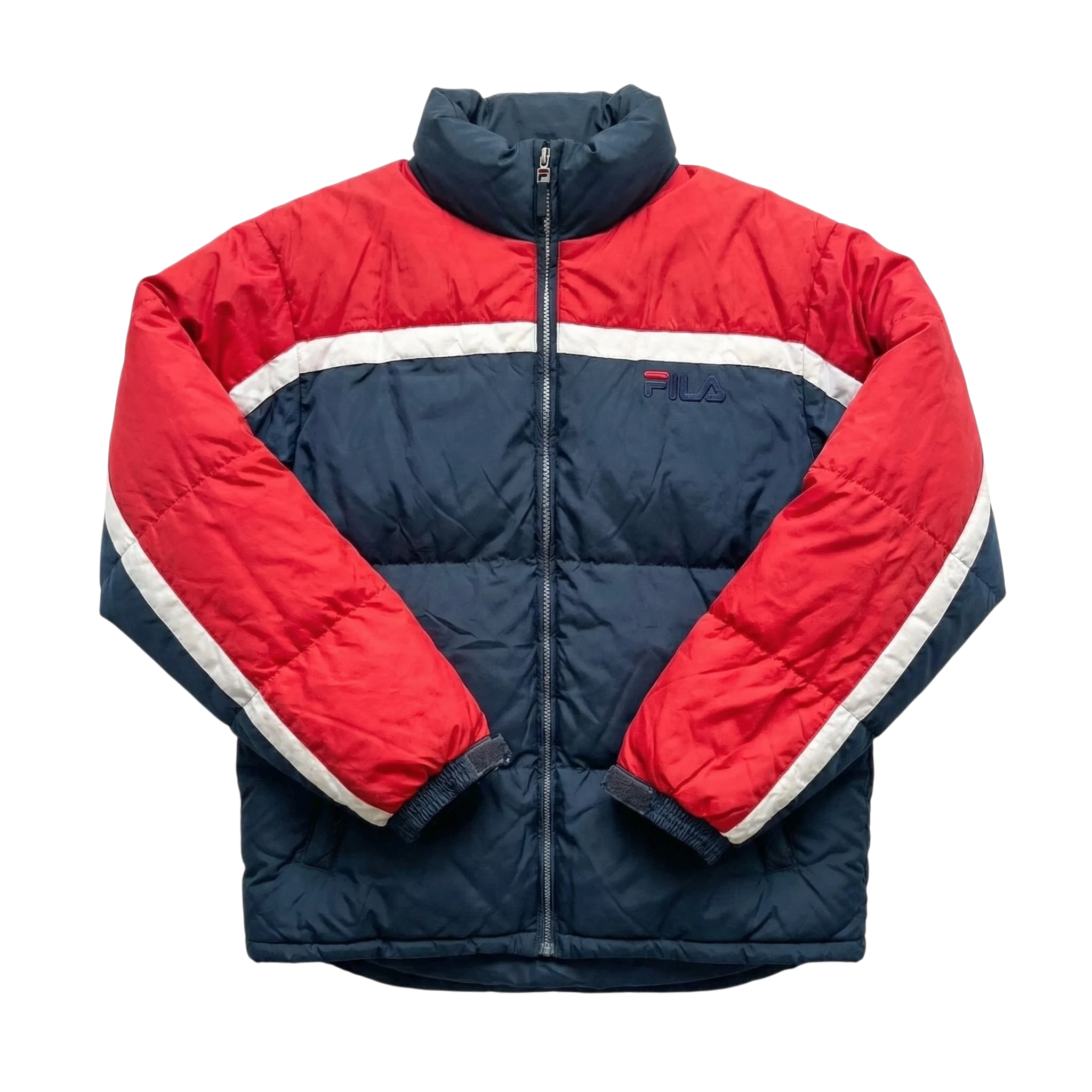 Fila Kurtka Zimowa Puchowa XXXL Vintage Streetwear - widok ogólny przód vintage