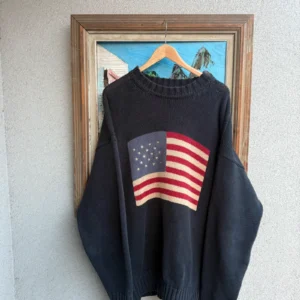 Flag Sweter American Flag Oversize XXXL Vintage Streetwear - zdjęcie 3