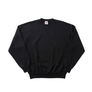 Fotl Bluza Czarna Blank XL Vintage Streetwear Retro - widok ogólny przód vintage