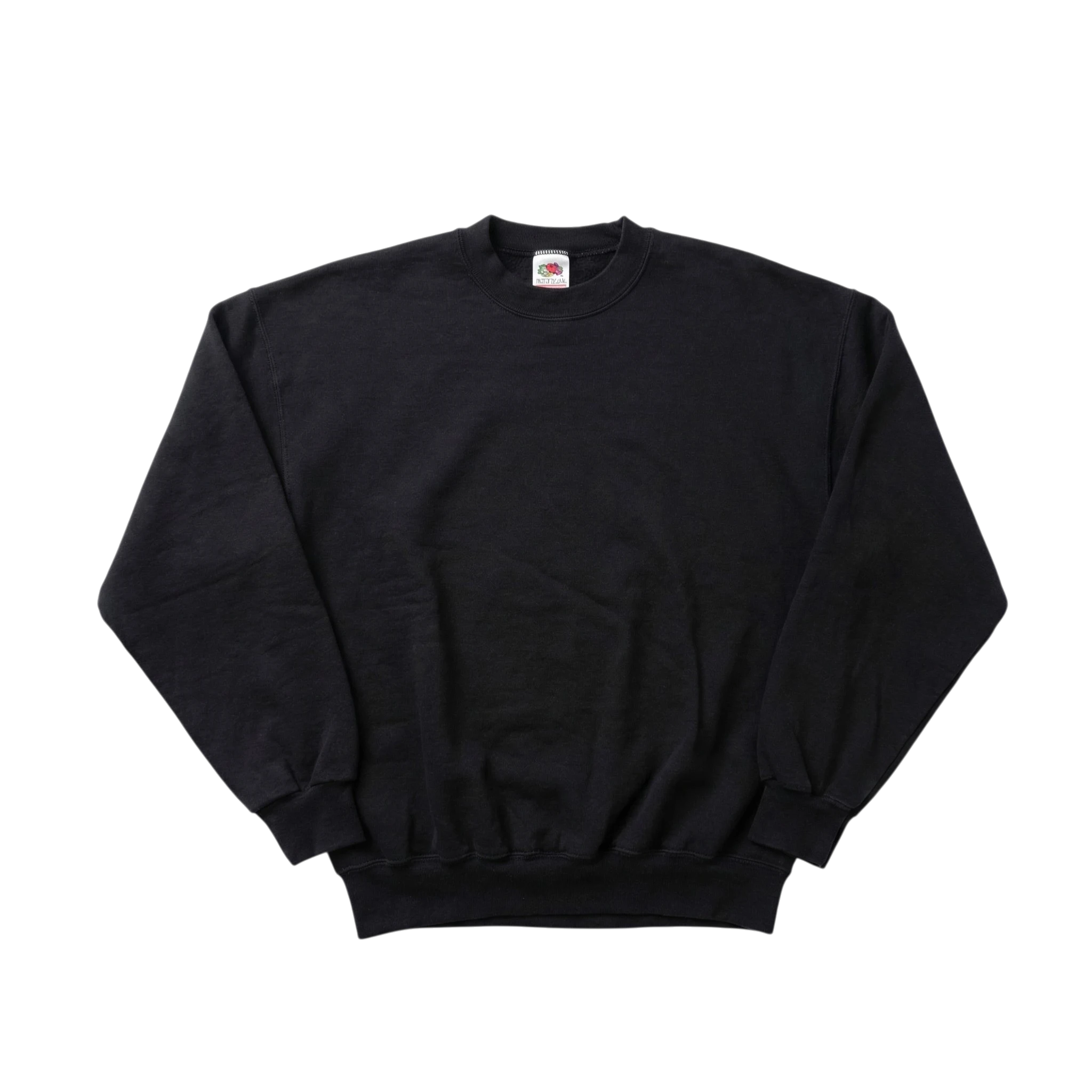 Fotl Bluza Czarna Blank XL Vintage Streetwear Retro - widok ogólny przód vintage