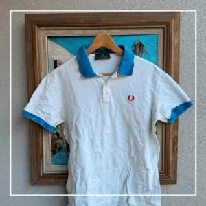 Fred Perry Koszulka Polo Biała Vintage L Streetwear Retro - zdjęcie 3
