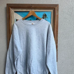 Fruit of the Loom Bluza Crewneck Szara XXL Vintage Streetwear - zdjęcie 4
