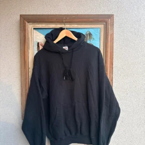 Fruit of the Loom Bluza Hoodie Czarna L Vintage Streetwear - zdjęcie 4