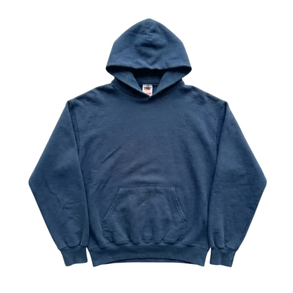 Fruit of the Loom Bluza Hoodie M Vintage Streetwear - widok ogólny przód vintage