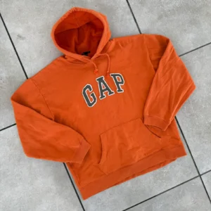 Gap Bluza Hoodie Pomarańczowa L Vintage Streetwear - zdjęcie 3