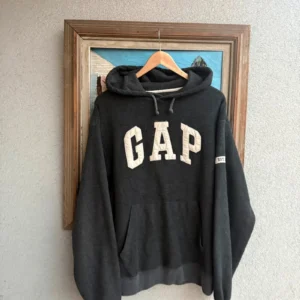 Gap Bluza Polarowa z Kapturem M Vintage Streetwear - zdjęcie 3