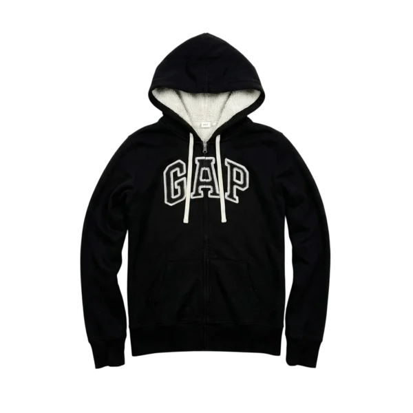 Gap Bluza z Futerkiem Sherpa M Vintage Streetwear - widok ogólny przód vintage