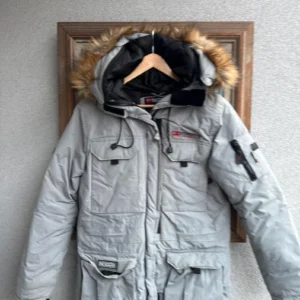 Geographical Norway Kurtka Parka Puchowa XXXS Vintage Retro - zdjęcie 4
