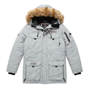Geographical Norway Kurtka Parka Puchowa XXXS Vintage Retro - widok ogólny przód vintage