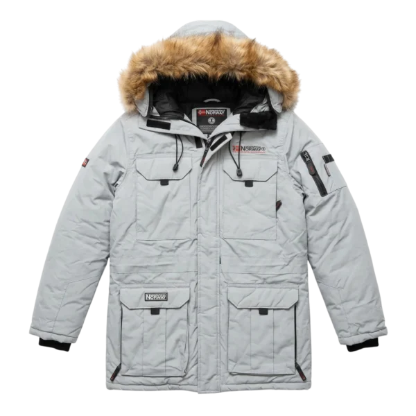 Geographical Norway Kurtka Parka Puchowa XXXS Vintage Retro - widok ogólny przód vintage
