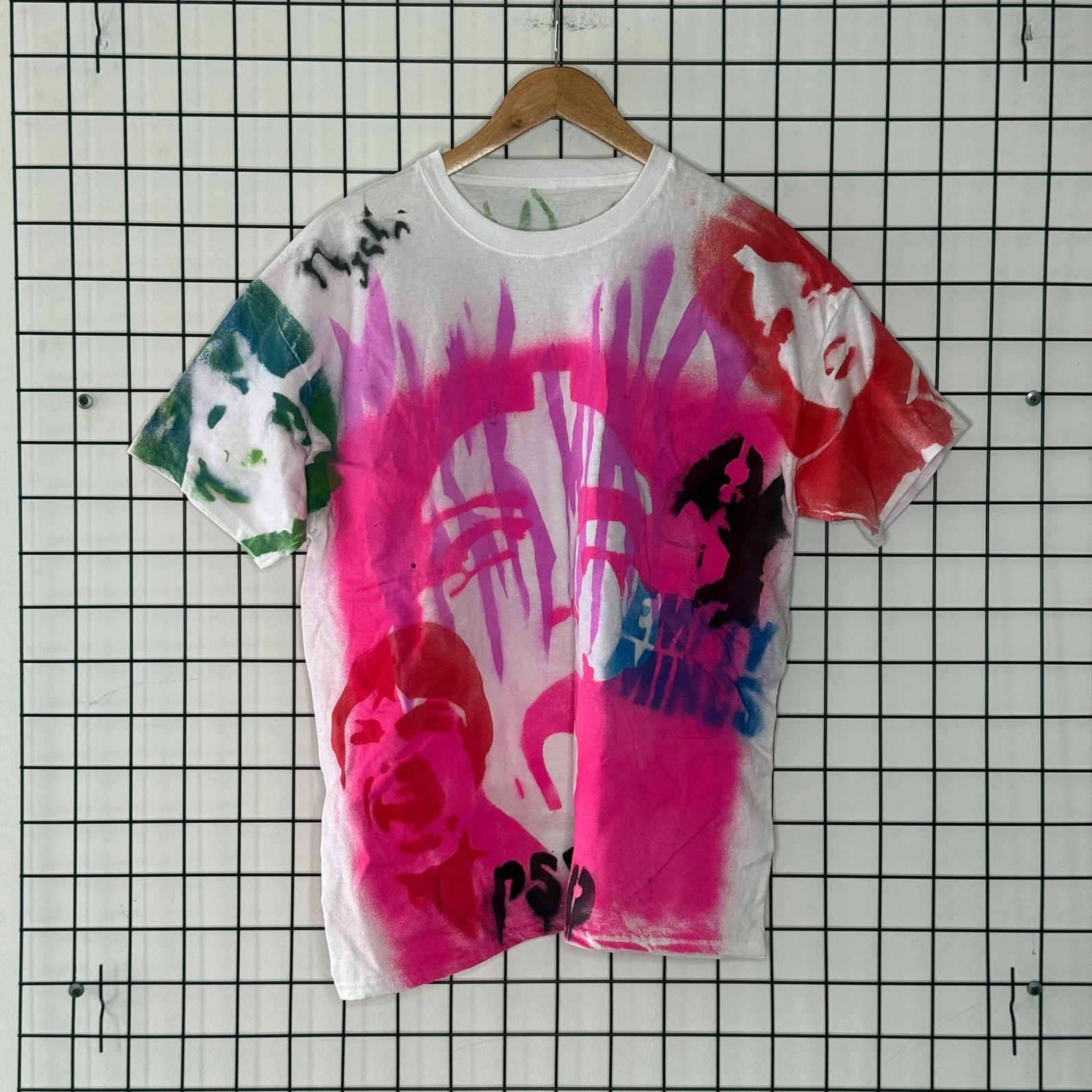 Graphic Tee Koszulka Custom XXL Vintage Streetwear Retro - widok ogólny przód vintage