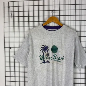 Graphic Tee Koszulka Miami XXL Vintage Streetwear - zdjęcie 4