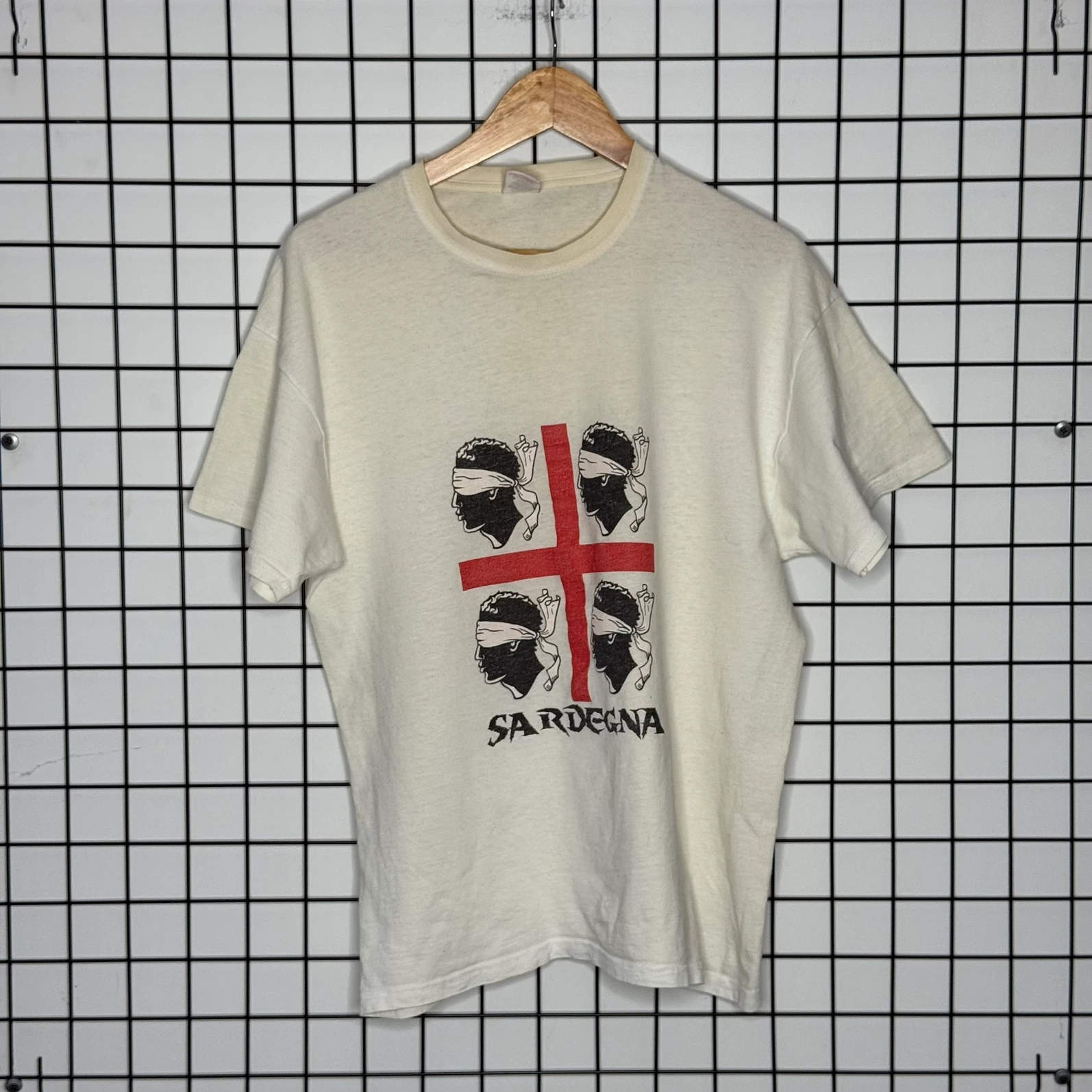 Graphic Tee Koszulka z Nadrukiem L Vintage Streetwear - widok ogólny przód vintage