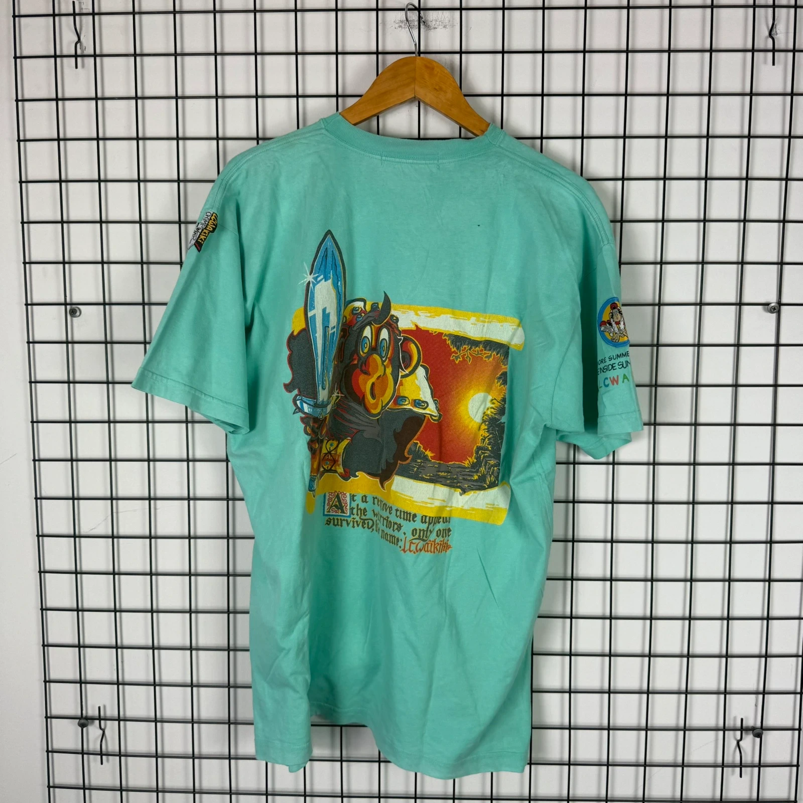 Graphic Tee Koszulka z Nadrukiem XXL Vintage Streetwear - widok ogólny przód vintage